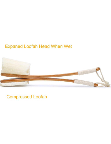 Cepillo de Espalda Leotruny Lufa Natural 43.18 cm Paquete de 2