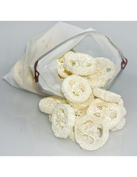 25 Rodajas de Lufa Natural Exfoliante ENLAYER 5cm Reutilizables