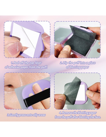 BOROLA Papel Absorbente de Aceite de Carbón de Bambú 100 Hojas