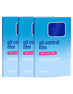 3 Paquetes de Hojas Absorbentes de Aceite Genérico - 180 Hojas