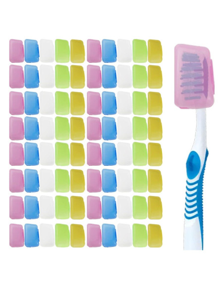 100 Estuches Protectores para Cepillos de Dientes ROYHOO