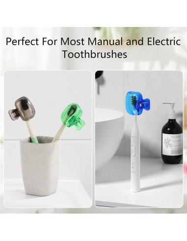 Cubiertas de Cepillo de Dientes Tecbeauty 12 Pcs Viaje