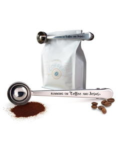 Cucharón de Café Inoxidable con Clip Logos Trading Post