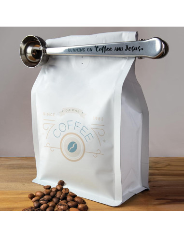 Cucharón de Café Inoxidable con Clip Logos Trading Post