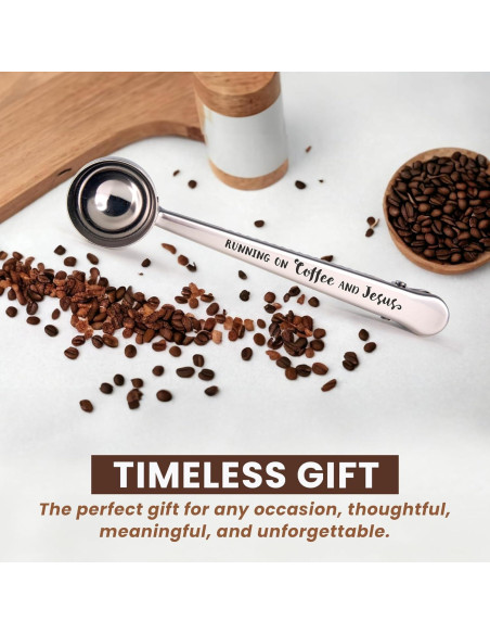 Cucharón de Café Inoxidable con Clip Logos Trading Post