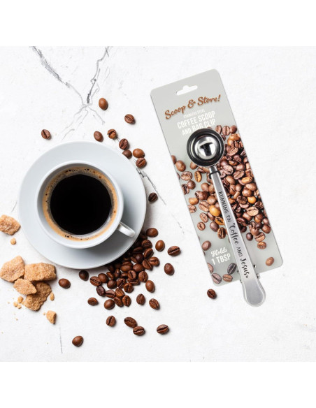 Cucharón de Café Inoxidable con Clip Logos Trading Post