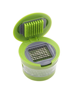 Mini Picador y Prensador de Ajo Emptycolor con Contenedor - Verde