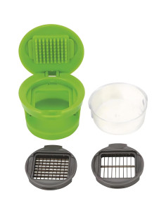Mini Picador y Prensador de Ajo Emptycolor con Contenedor - Verde 2