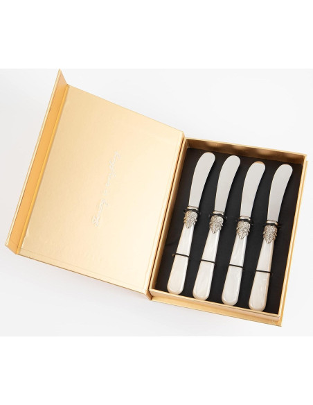 Set de Cubertería de Acero Inoxidable 4 Piezas Cathylin Set de Cubertería de Acero Inoxidable 4 Piezas Cathylin