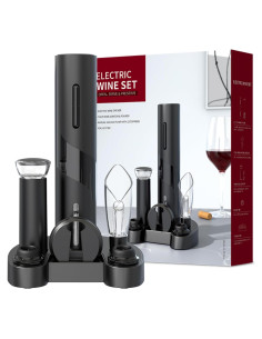 Juego de Abridor de Vino Eléctrico ANNIVERS 4 en 1 con Accesorios