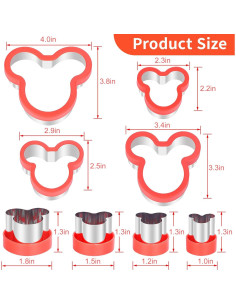 Juego de Cortadores de Galletas Magigift - 8 Piezas Acero Inoxidable 2