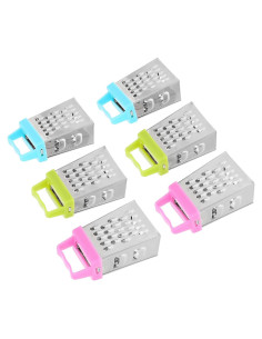 Juego de 6 Ralladores de Cocina DEARMAMY Acero Inoxidable