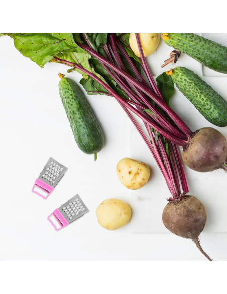 Juego de 6 Ralladores de Cocina DEARMAMY Acero Inoxidable