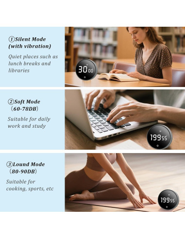 Temporizador de Cocina Digital BXF SPORTS 199 Minutos LED Negro