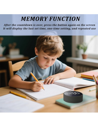 Temporizador de Cocina Digital BXF SPORTS 199 Minutos LED Negro