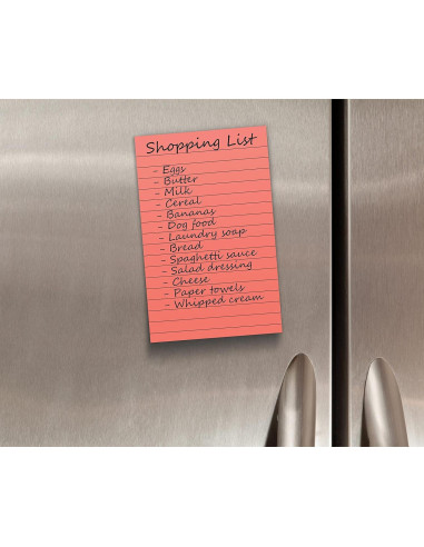 Notas Adhesivas Rayadas 10.16x15.24 cm 6 Paquetes 300 Hojas