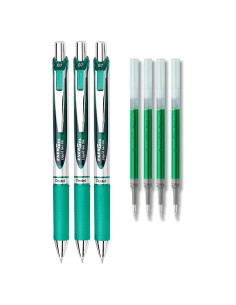 Conjunto de bolígrafos de gel Pentel EnerGel Deluxe RTX 0.7mm Verde