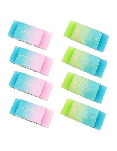 Juego de 8 Gomas de Borrar Cubo Bwexxt Multicolor