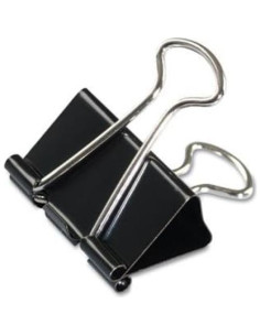 Paquete de 6 Clips de Carpeta Medianos Universal Negro 2