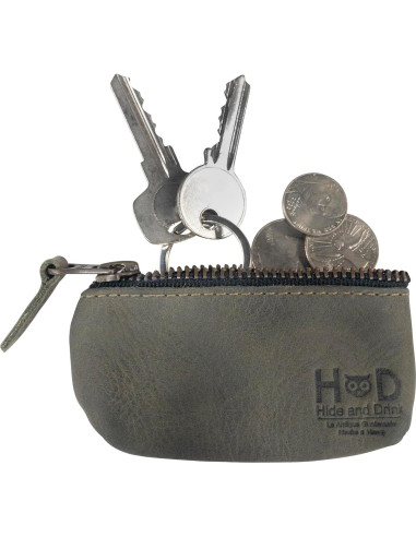 Estuche de Llaves de Cuero Hide & Drink - Vintage, Hecho a Mano
