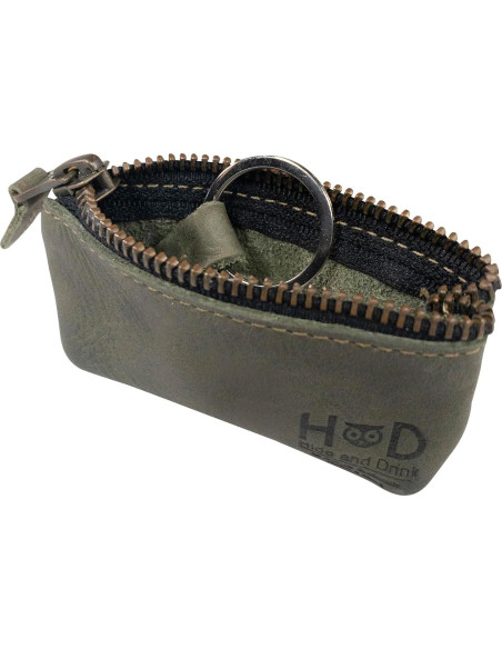 Estuche de Llaves de Cuero Hide & Drink - Vintage, Hecho a Mano
