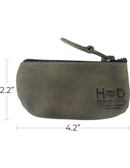 Estuche de Llaves de Cuero Hide & Drink - Vintage, Hecho a Mano