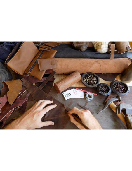 Estuche de Llaves de Cuero Hide & Drink - Vintage, Hecho a Mano