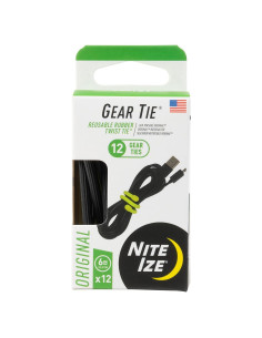 Corbatas de goma reutilizables Nite Ize 15.24 cm - 12 Paquete