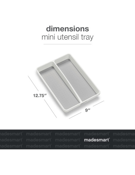 Bandeja organizadora de utensilios Madesmart 2 compartimentos