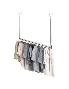 Barra Colgante Ajustable Yeetburg Acero Inoxidable 43-76 cm