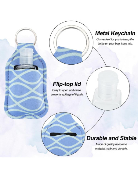 Conjunto 8 Pcs Soportes para Desinfectante de Manos con Botellas