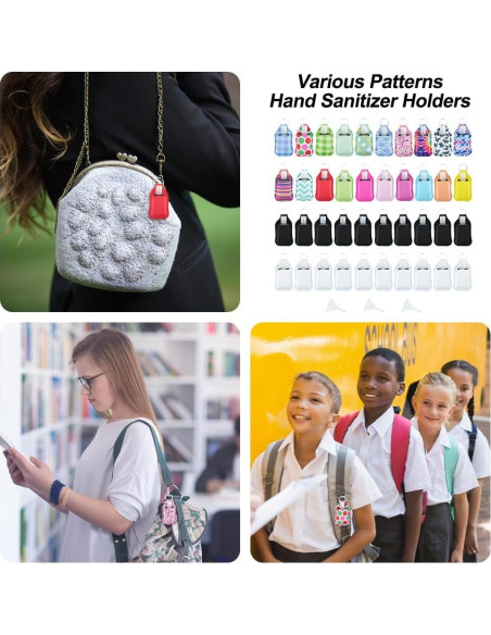 Conjunto 8 Pcs Soportes para Desinfectante de Manos con Botellas