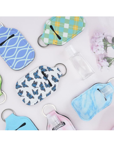 Conjunto 8 Pcs Soportes para Desinfectante de Manos con Botellas