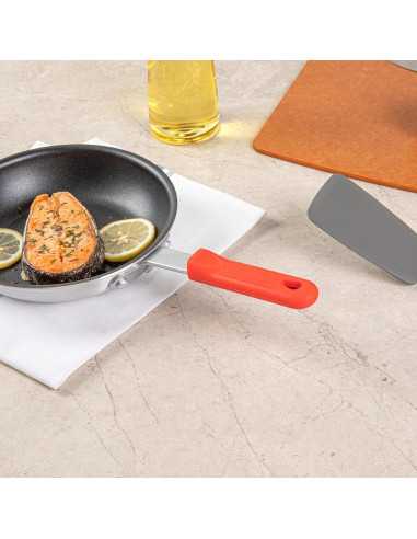 Manga de Mango de Sartén de Silicona Roja Restaurantware 10.9 cm