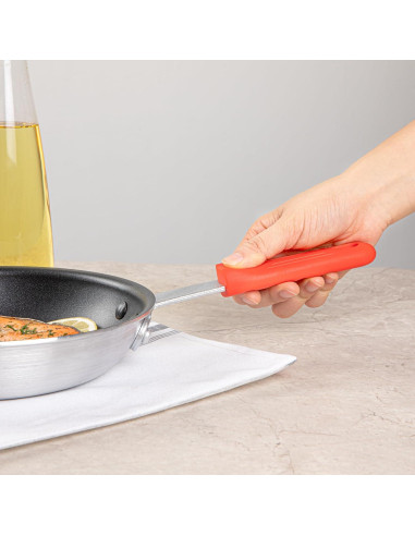 Manga de Mango de Sartén de Silicona Roja Restaurantware 10.9 cm