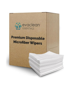 Toallitas de Microfibra Desechables EvaClean 200 Unidades 34.9x30.5cm