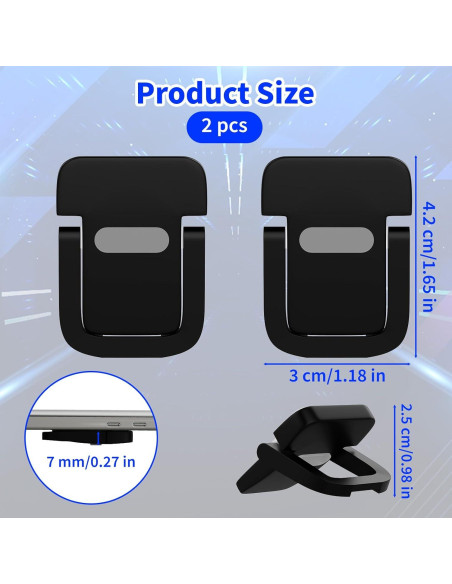 Soporte de Teclado Ajustable Notoke Negro Plegable 2 Pcs