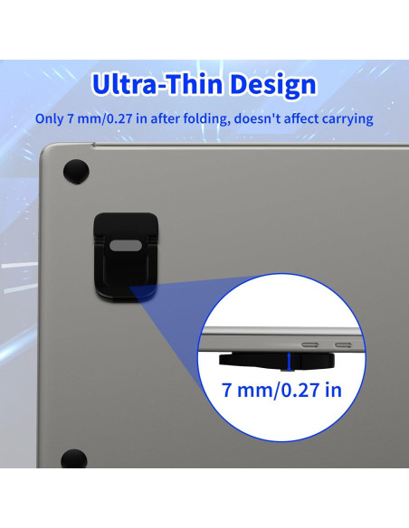 Soporte de Teclado Ajustable Notoke Negro Plegable 2 Pcs