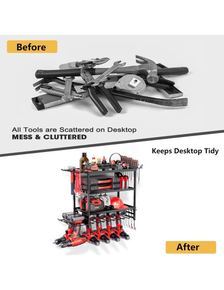 Organizador de Herramientas Eléctricas WOFLUAS Montaje Pared 60x24cm