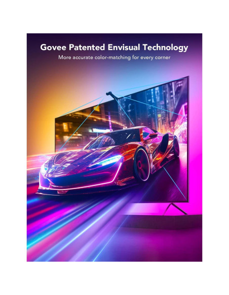 Retroiluminación LED para TV Govee Envisual T2 - Barras de luz 3D