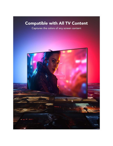 Retroiluminación LED para TV Govee Envisual T2 - Barras de luz 3D