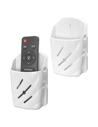 Soporte de Pared para Control Remoto KOXHERO 2 Pcs Blanco
