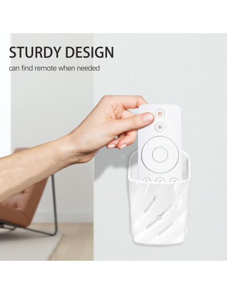 Soporte de Pared para Control Remoto KOXHERO 2 Pcs Blanco