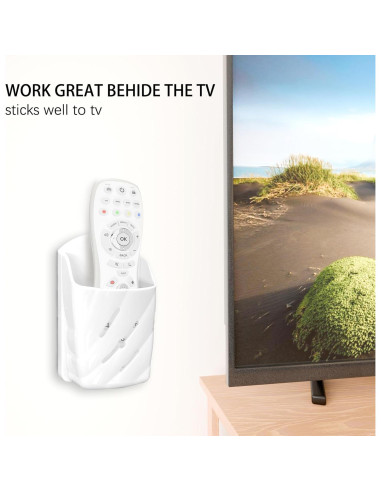 Soporte de Pared para Control Remoto KOXHERO 2 Pcs Blanco