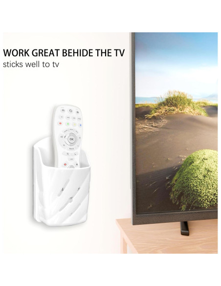 Soporte de Pared para Control Remoto KOXHERO 2 Pcs Blanco
