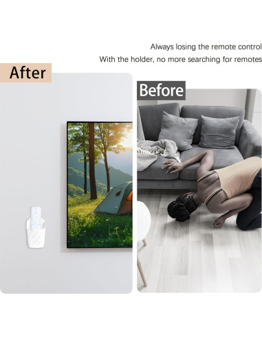 Soporte de Pared para Control Remoto KOXHERO 2 Pcs Blanco