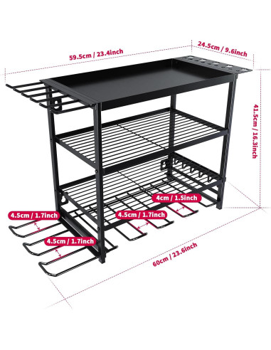 Organizador de Herramientas Eléctricas WOFLUAS Montaje Pared 60x24cm