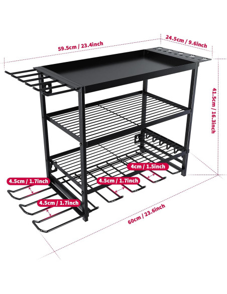 Organizador de Herramientas Eléctricas WOFLUAS Montaje Pared 60x24cm