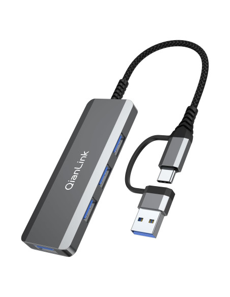 Hub USB C a USB 3.0 QianLink 4 Puertos Alta Velocidad