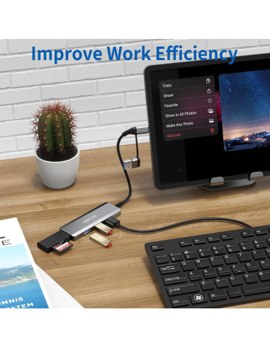 Hub USB C a USB 3.0 QianLink 4 Puertos Alta Velocidad